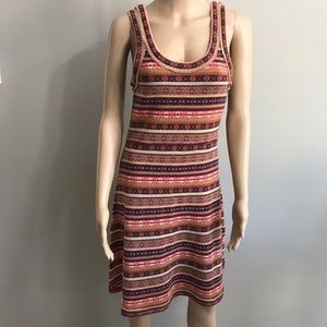 Free people Knit Dress sleeveless multicolor Sz M